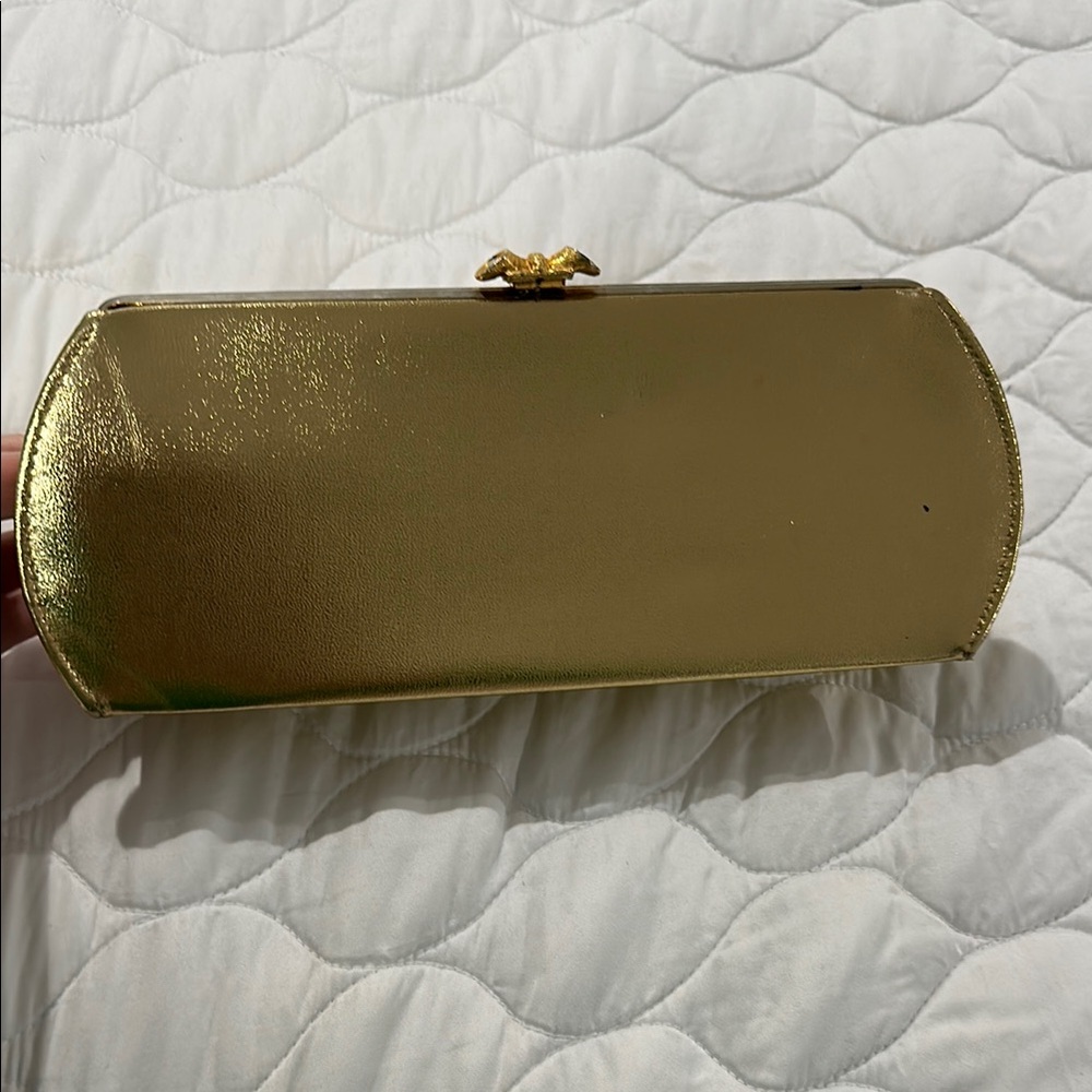 Vintage Gold Convertible Clutch Bag